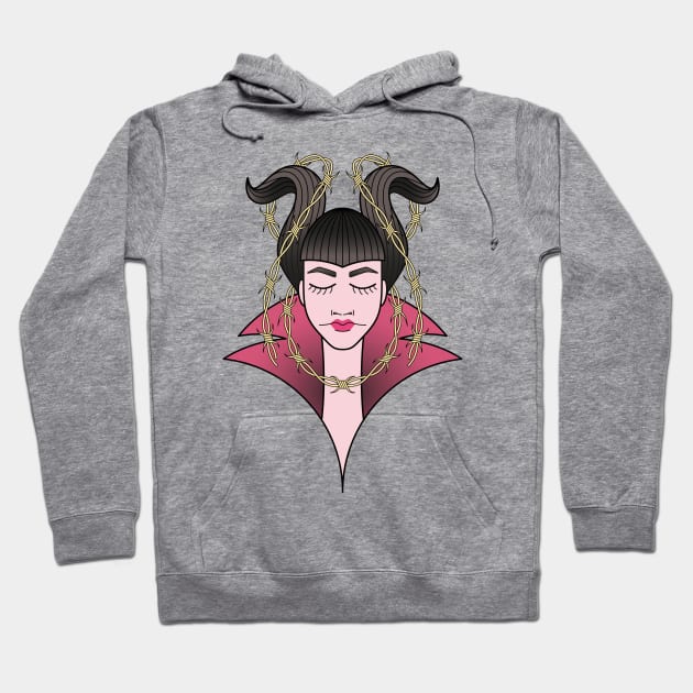 Maleficent Hoodie by freshinkstain